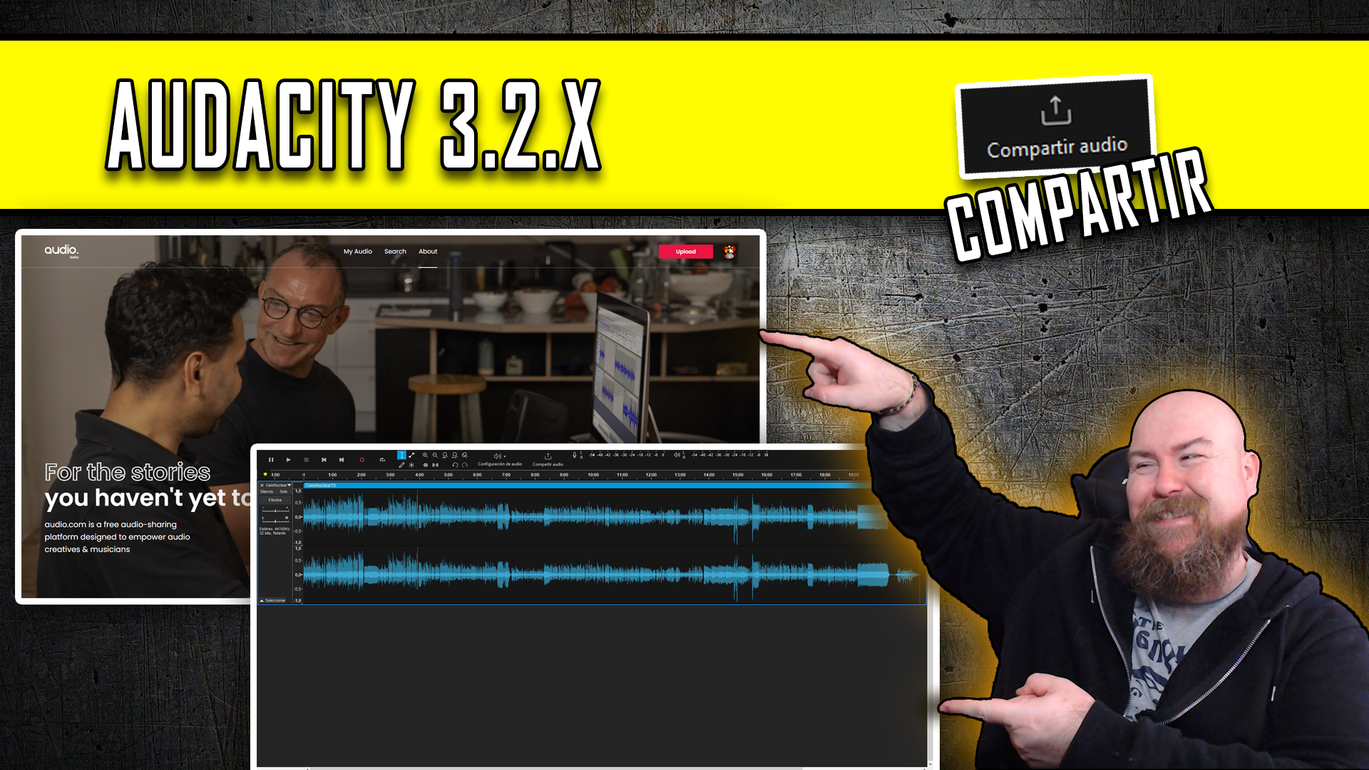 Audacity 3.2.X COMPARTIR audio GRATIS y de manera DECENTE